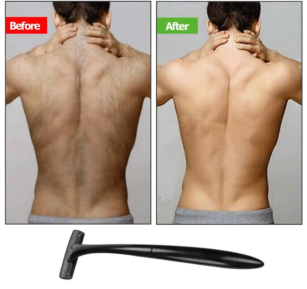 Bare Back Diseño Ergonómico Mango para control durante el afeitado