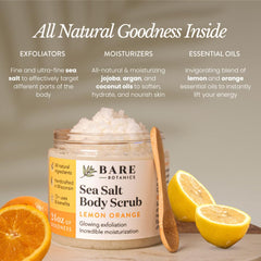 Bare Botanics cucharita de madera incluida para medir y exfoliar