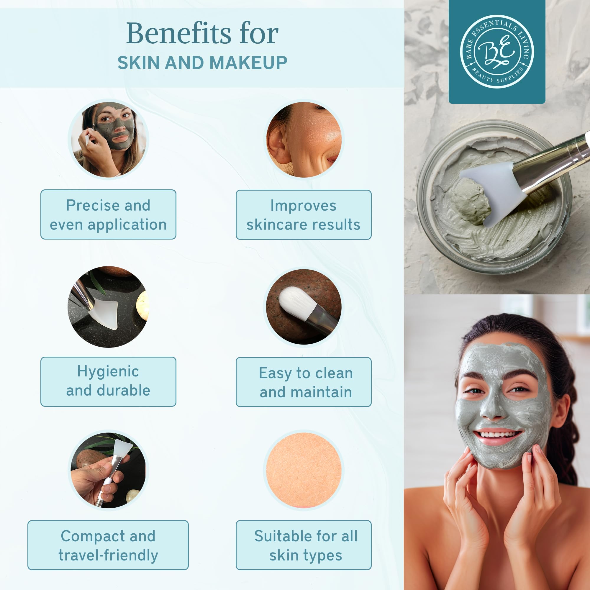 Bare Essentials Living aplicación precisa en zonas difíciles