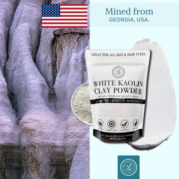 Uso de arcilla kaolin en rutina de cuidado de piel de Bare Essentials Living.
