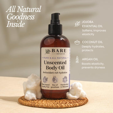 BARE BOTANICS Hidratación de piel: piel más suave tras la ducha.