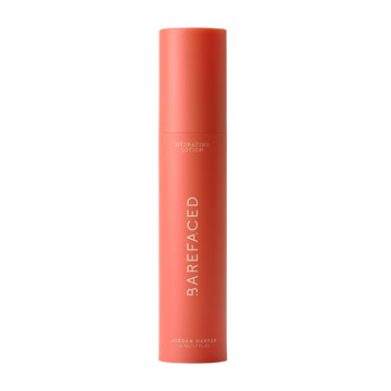 Barefaced loción hidratante ligero en envase práctico para uso diario.
