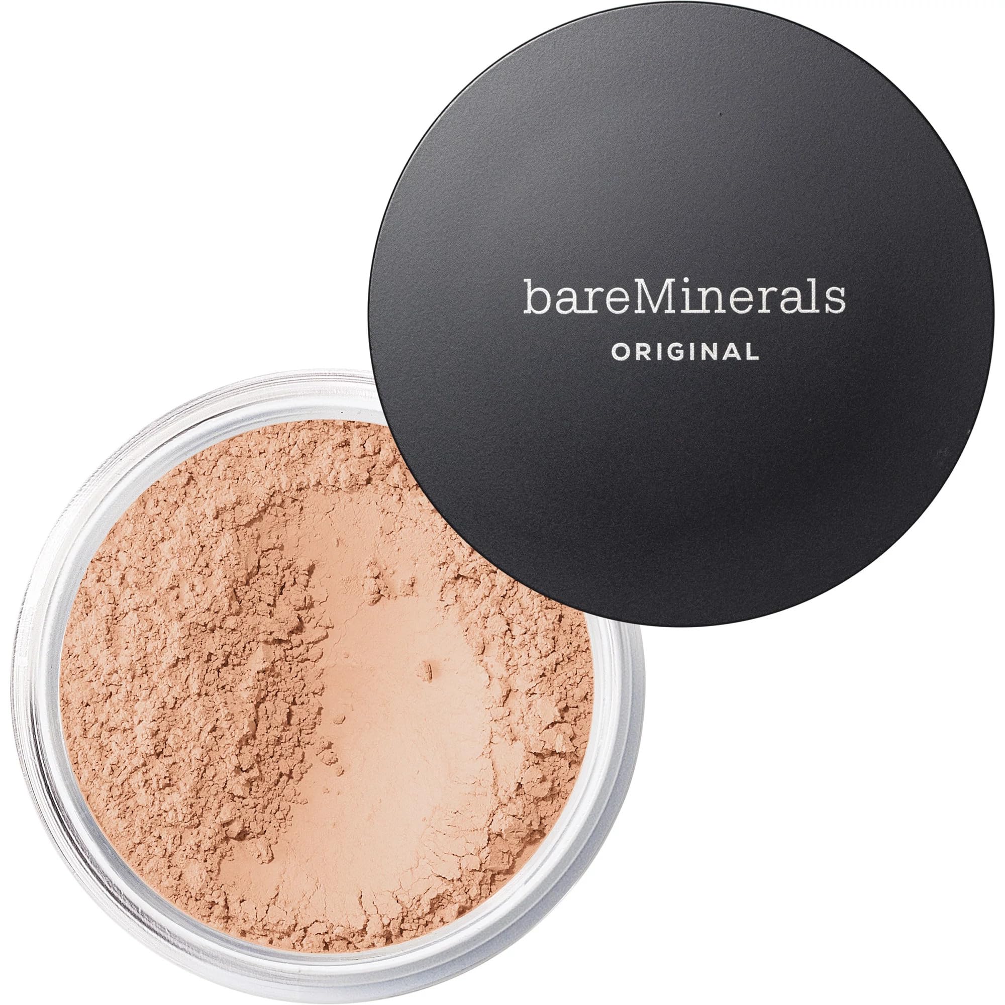 bareMinerals Original base en polvo, acabado luminoso, cobertura ajustable para piel sensible.