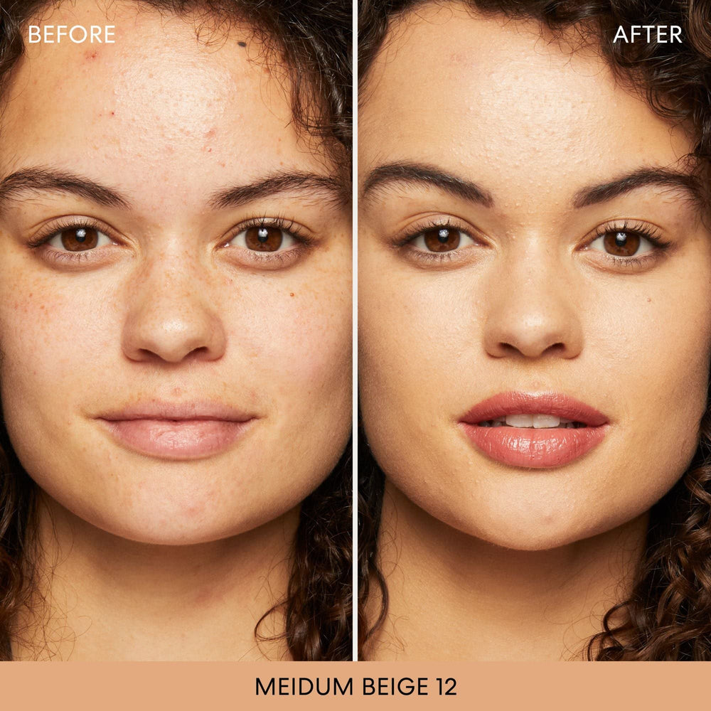bareminerals Original base suelta SPF 15, aplicación con brocha para un acabado uniforme.