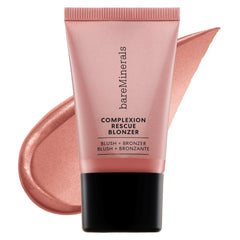 BareMinerals Complexion Rescue Blonzer Besos de Rosa, tono rosado-bronceado, realce iluminador para la piel.