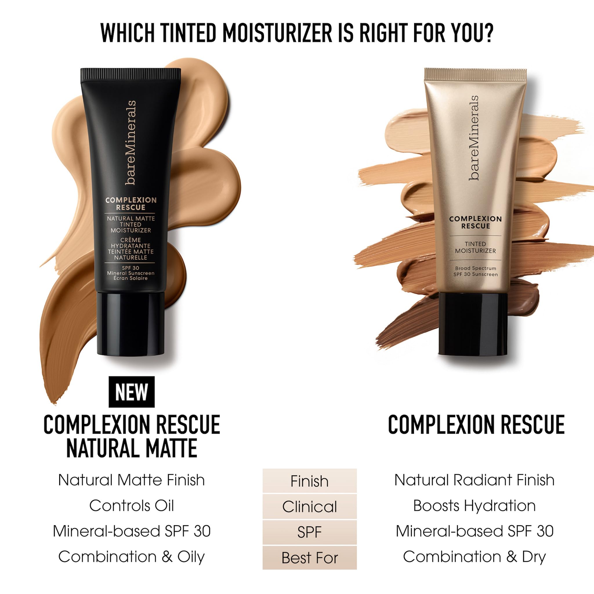 bareMinerals Complexion Rescue, adecuada para piel sensible.