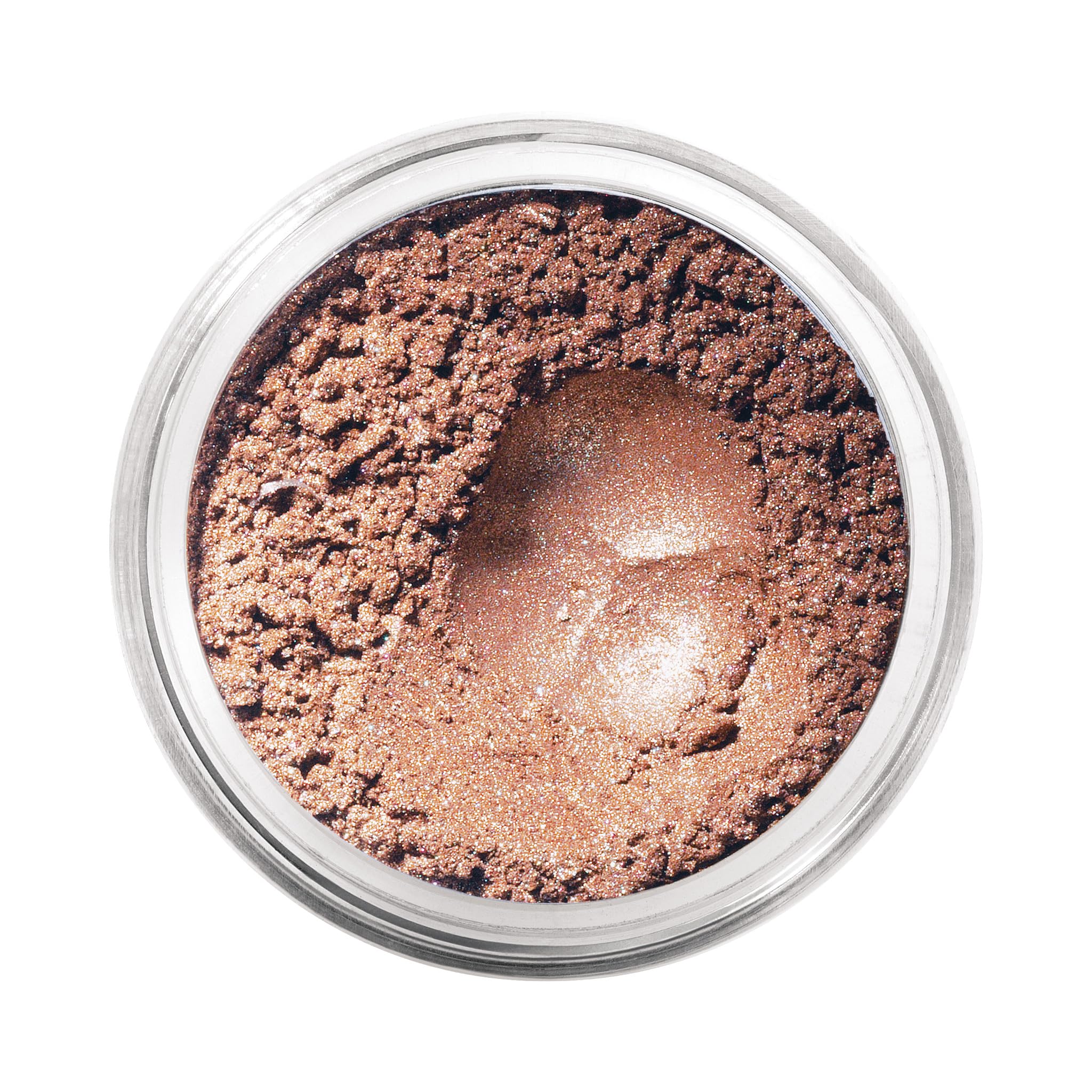 bareMinerals fard a paupiere poudre libre sur pot, couleur naturelle et tenue longue.