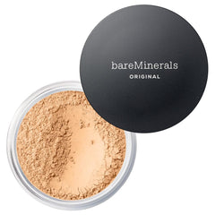 BareMinerals fundación polvo original SPF15 con acabado satinado para piel suave y uniforme.