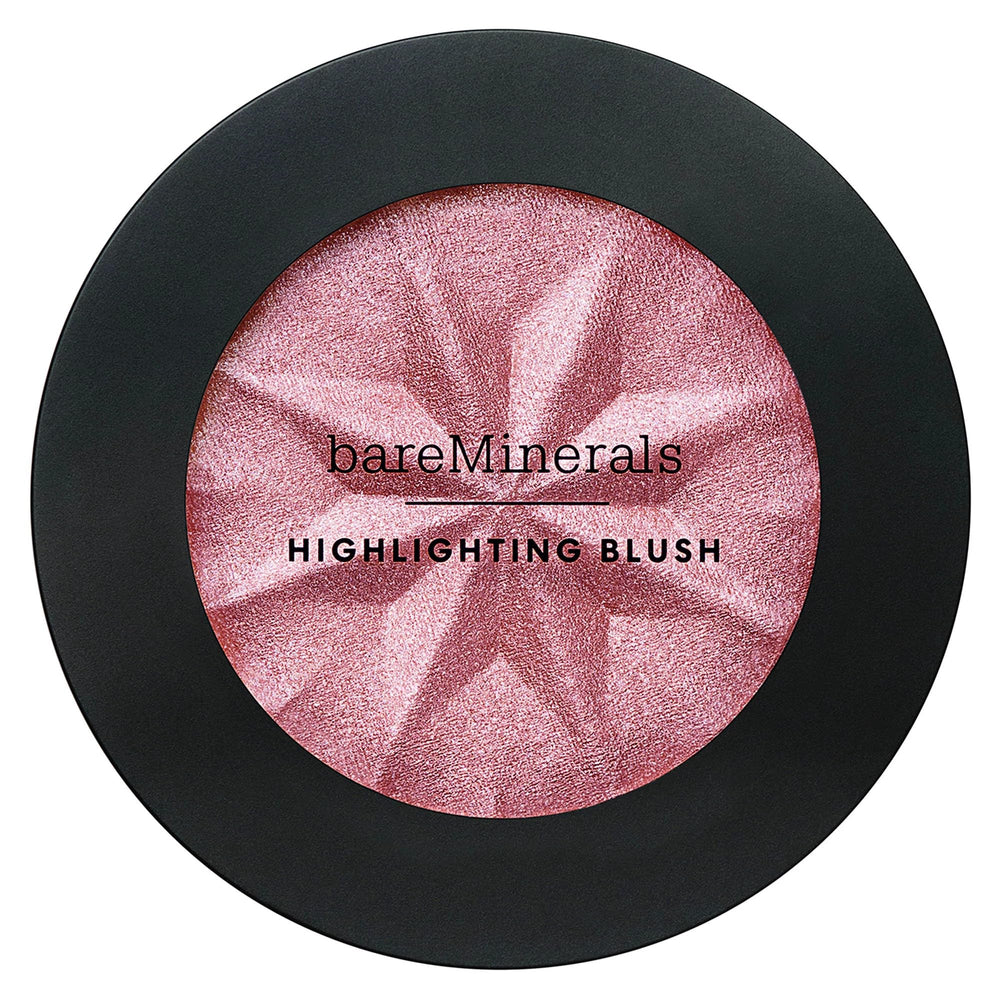 bareMinerals Gen Nude Iluminador Rubor Mauve Glow, perlas finamente molidas para un brillo natural.