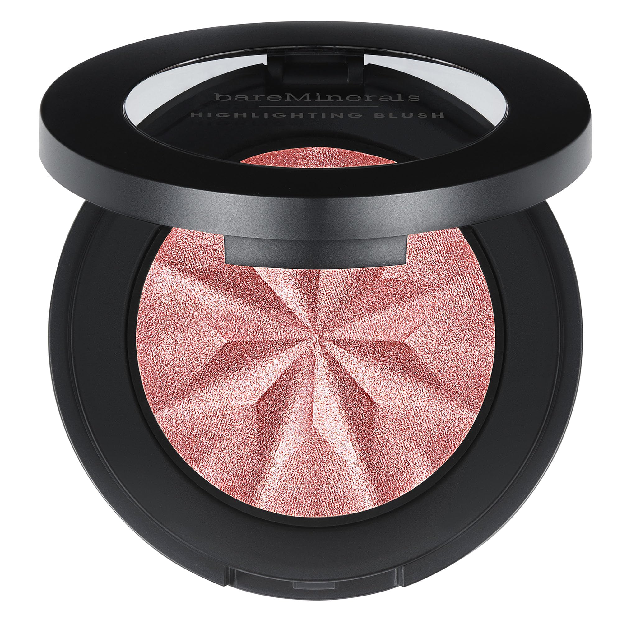 bareminerals rubor iluminador rosa brillo acabado suave en pómulos