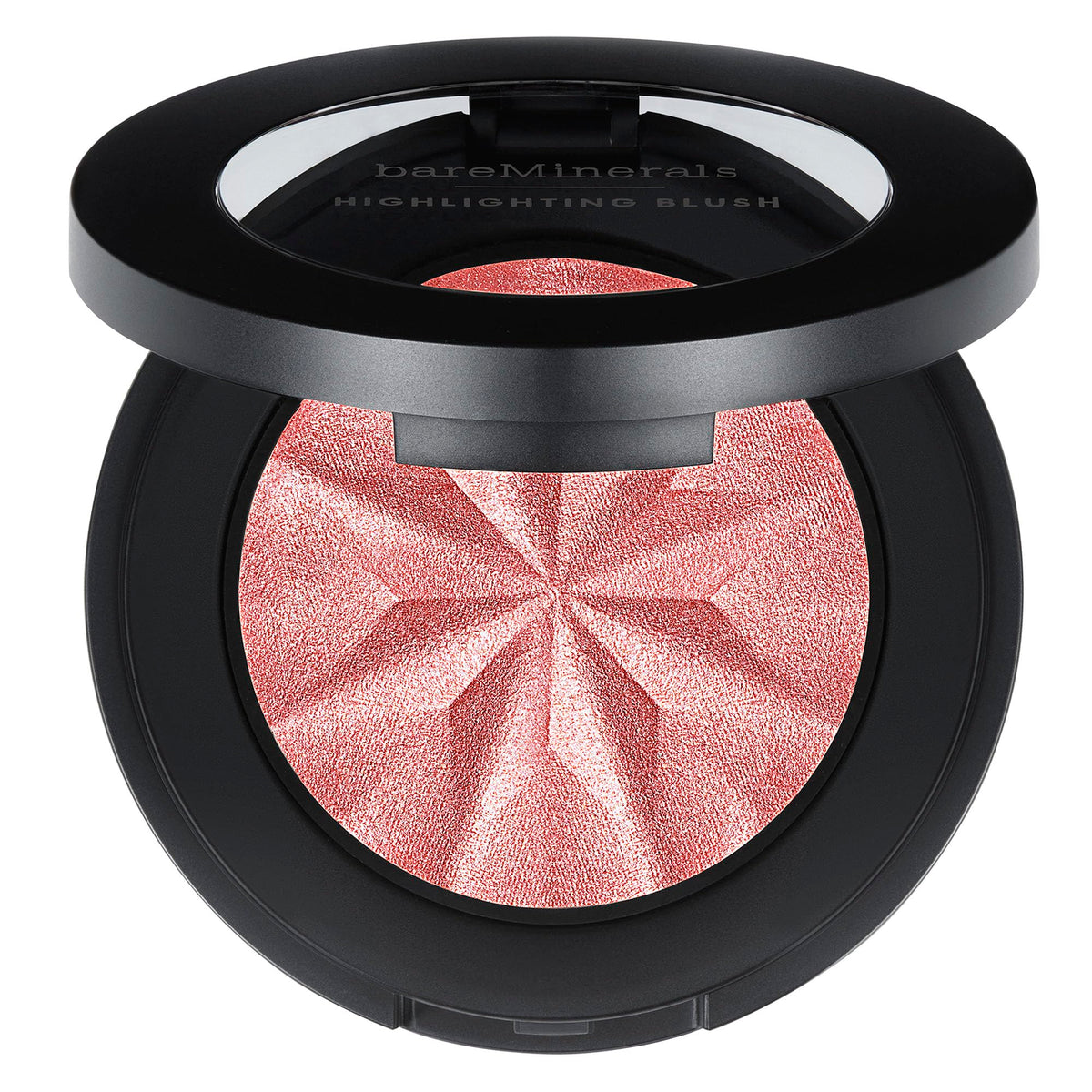 bareminerals rubor iluminador rosa brillo acabado suave en pómulos