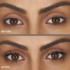 BareMinerals Lashtopia, color negro intenso para un look de alto impacto.