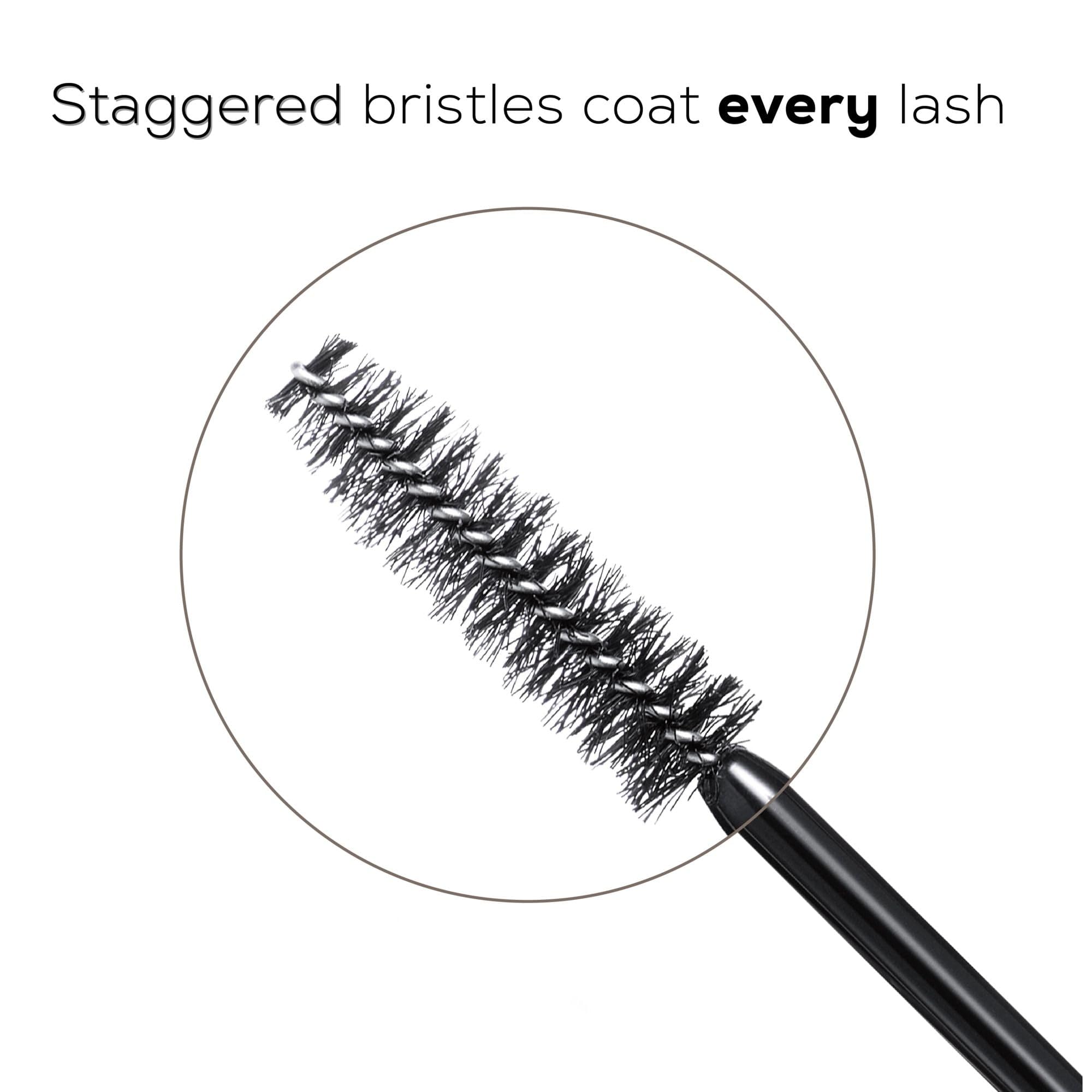 BareMinerals Lashtopia, fórmula resistente a manchas y grumos, uso diario.