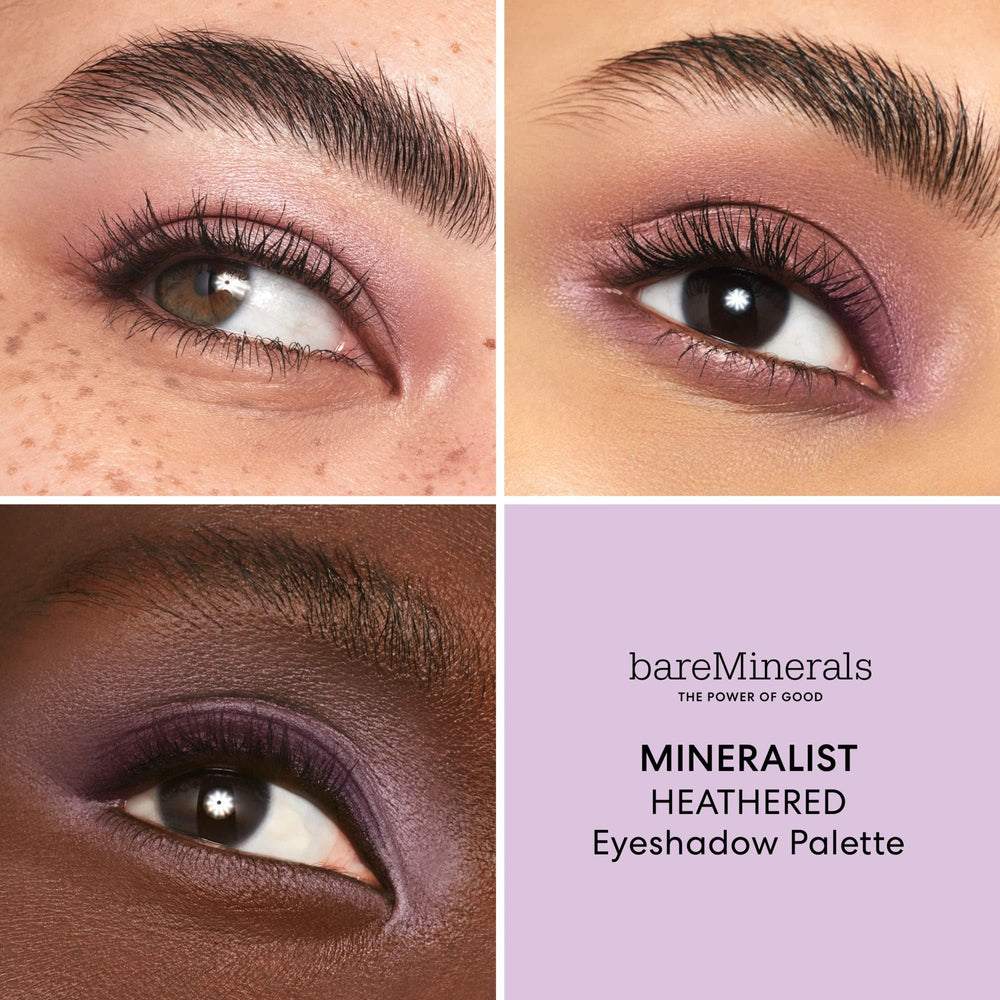 BareMinerals Mineralist Paleta Heathered sombras cremosas para difuminar con facilidad.
