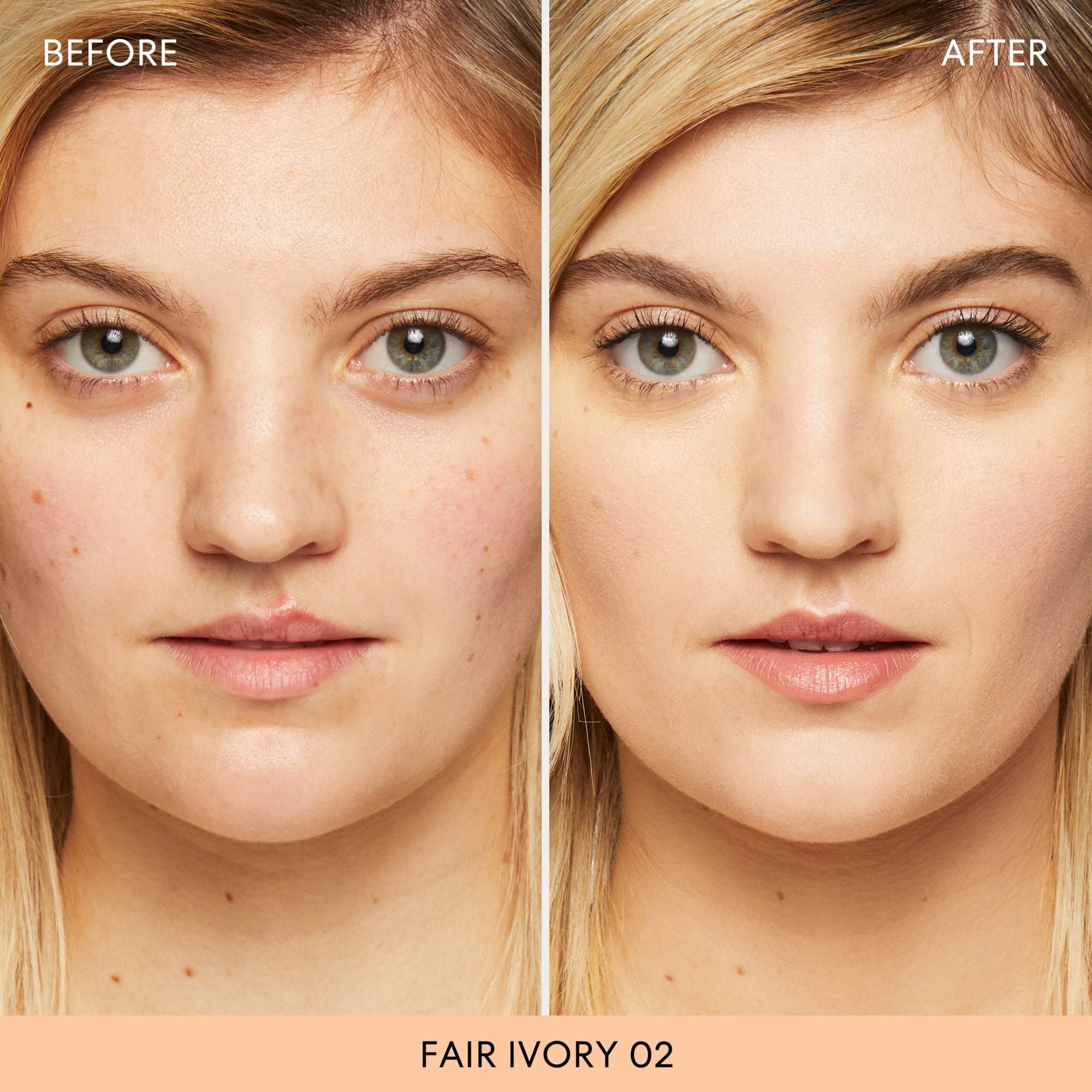 bareMinerals Original - muestra de tono marfil claro 02 para verificar color.