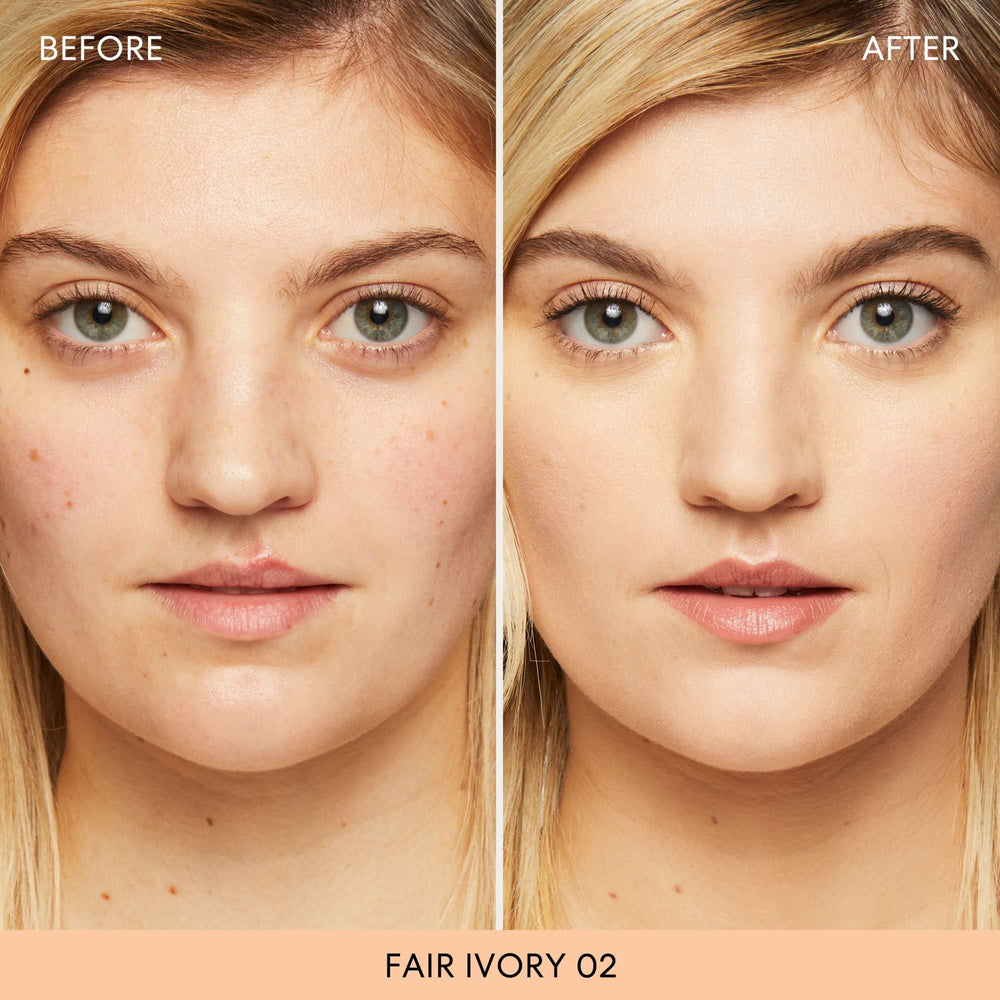 bareMinerals Original - muestra de tono marfil claro 02 para verificar color.