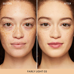BareMinerals Original Matte: aplicación girar, golpecitos y difuminar para cobertura uniforme.