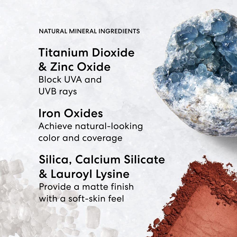 bareMinerals Original Matte Polvo Suelto, duración de ocho horas para retoques mínimos.