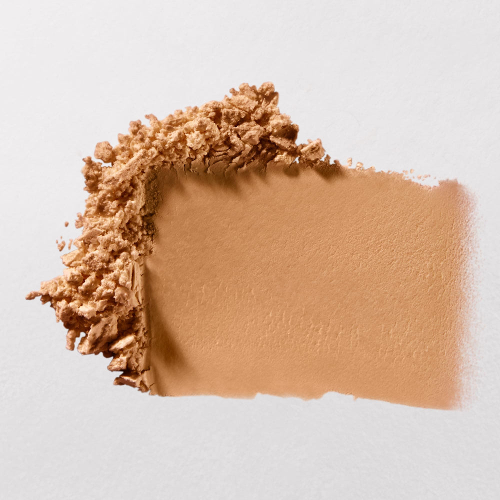 bareminerals original pressed mineral veil-application-avec-pinceau - application précise et durable