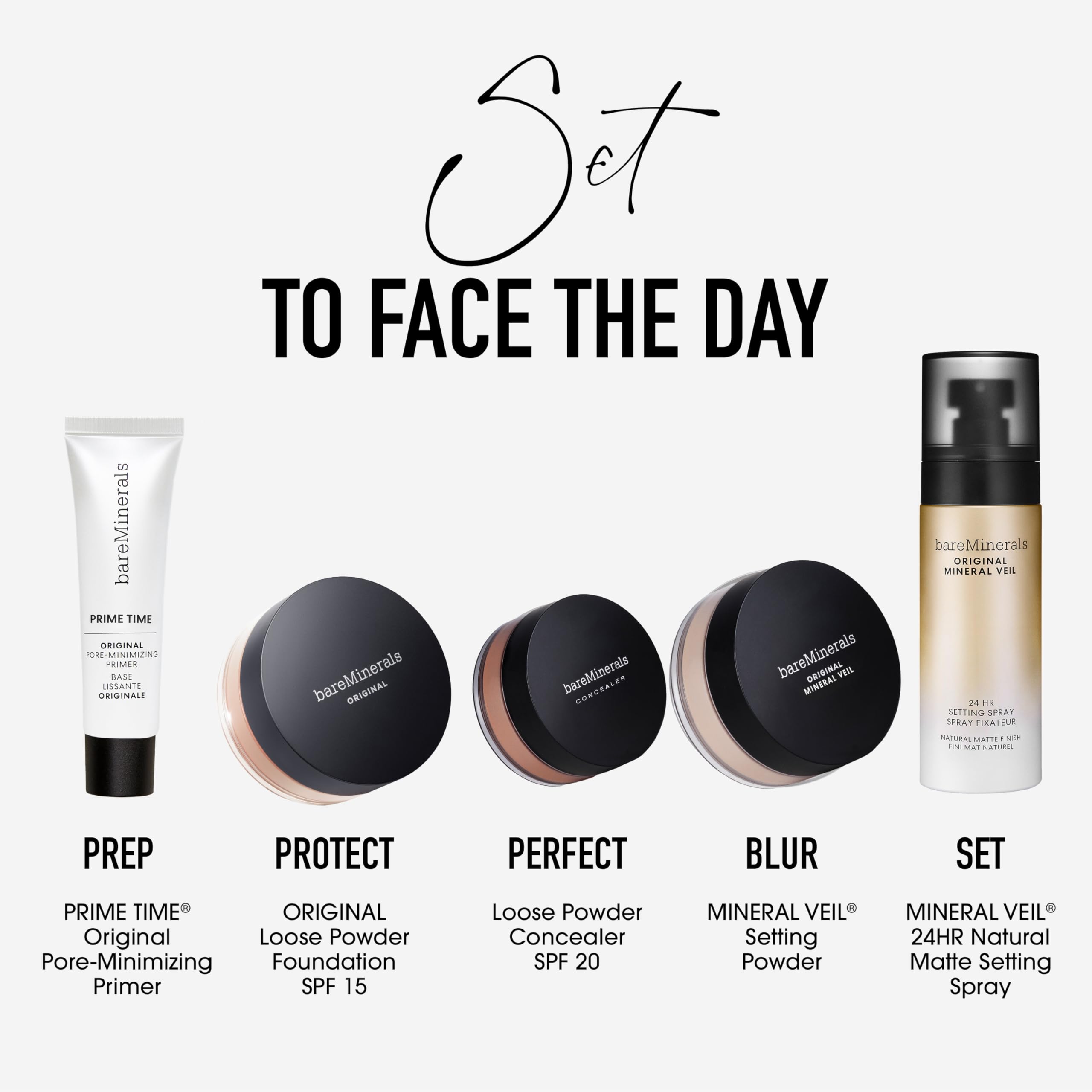 bareMinerals Original Veil : application rapide en trois sprays.
