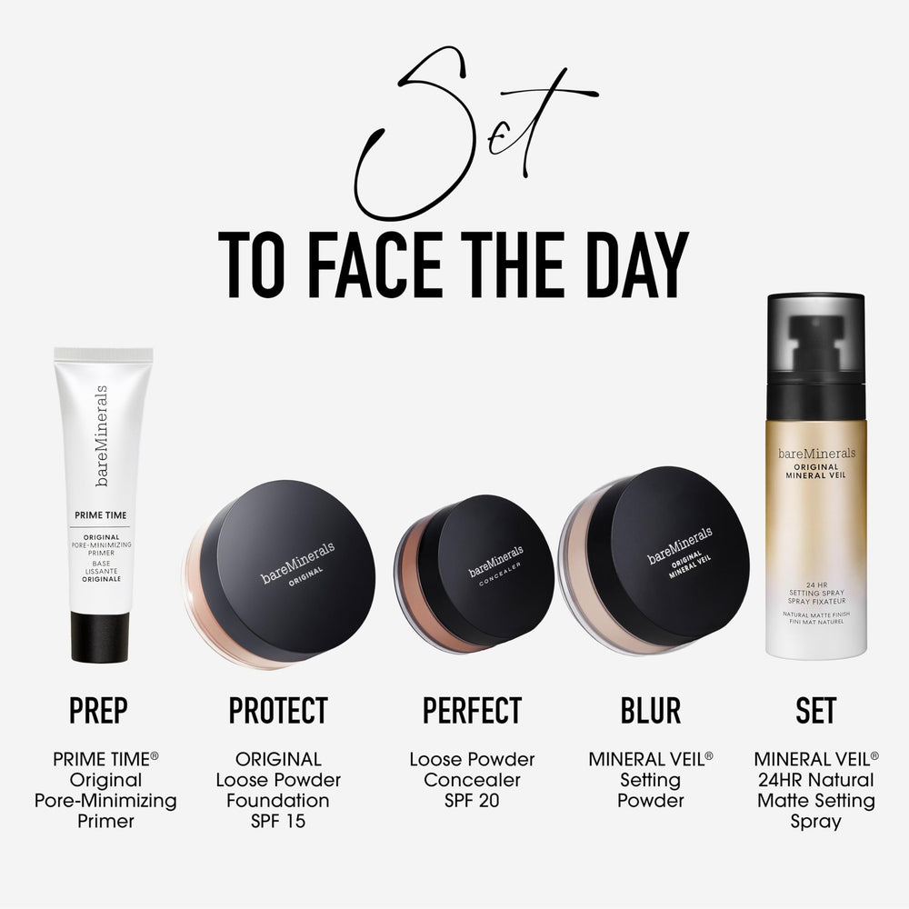 bareMinerals Original Veil : application rapide en trois sprays.
