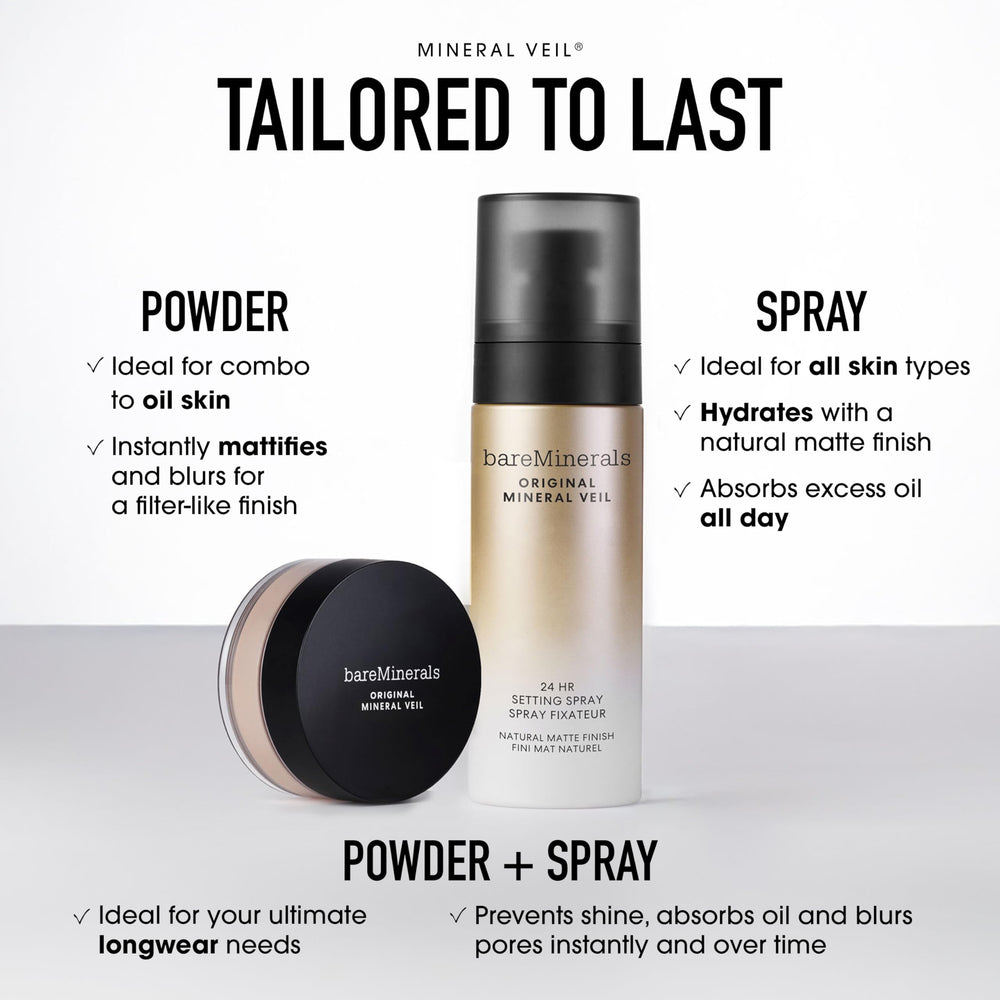 bareMinerals Original Veil : testé dermatologiquement pour tous les types de peau.