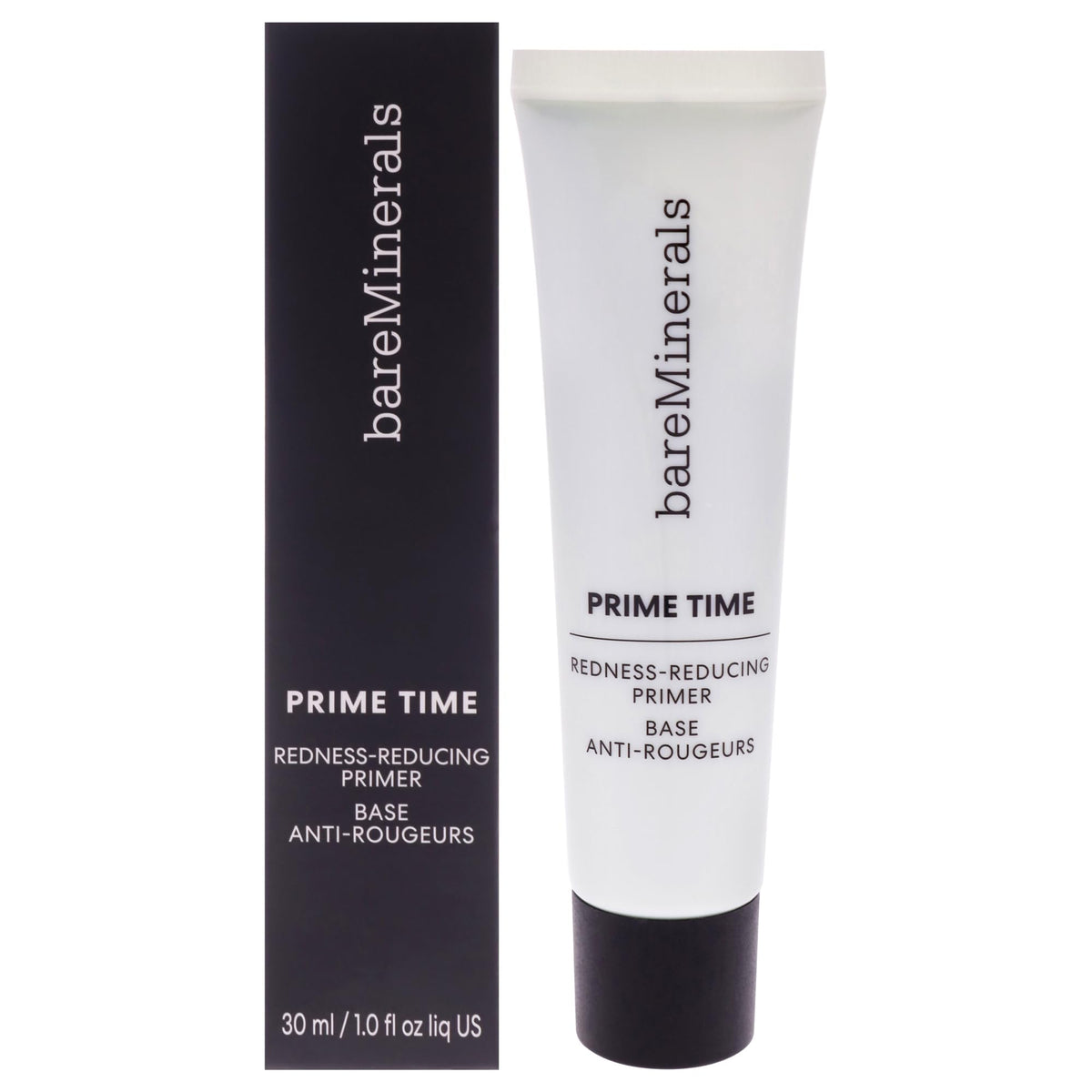 bareMinerals primer gel reduce enrojecimiento para tono más uniforme.