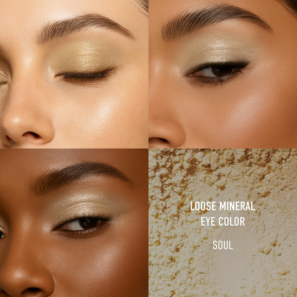 bareMinerals Sombra Mineral Suelta Soul adecuada para ojos sensibles gracias a la fórmula limpia.