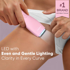BAREWIZE Bikini Trimmer con hoja cerámica para precisión