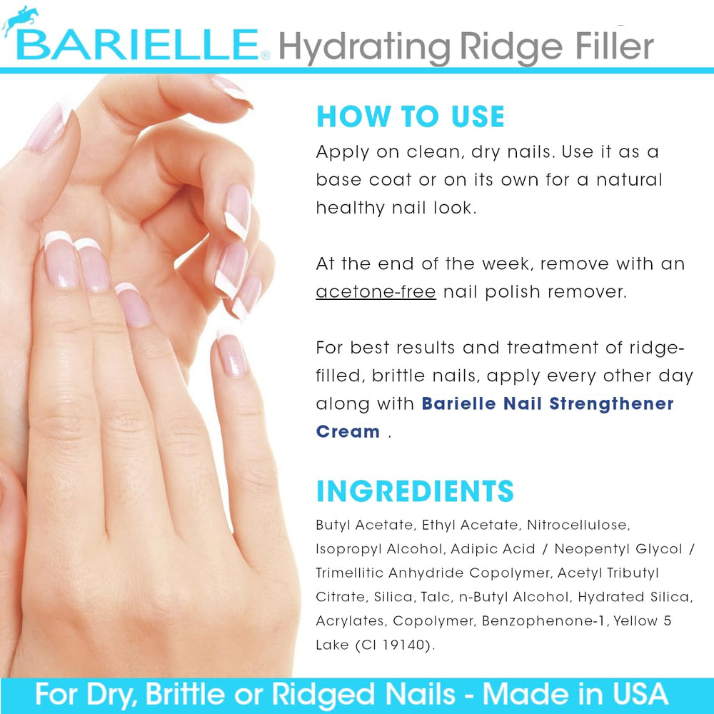 Capa base para esmaltar Barielle, uñas preparadas y protegidas
