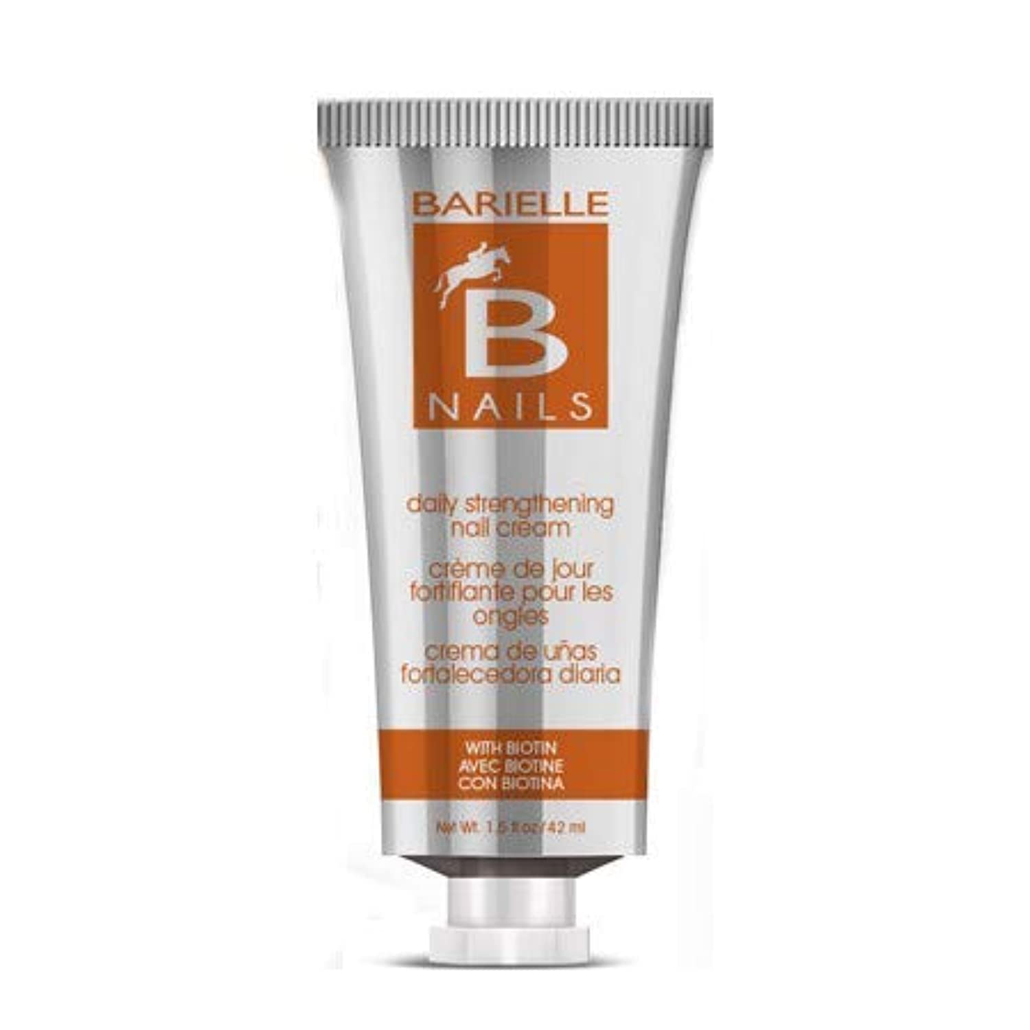Barielle textura cremosa para uñas, aplicación suave sobre esmalte.