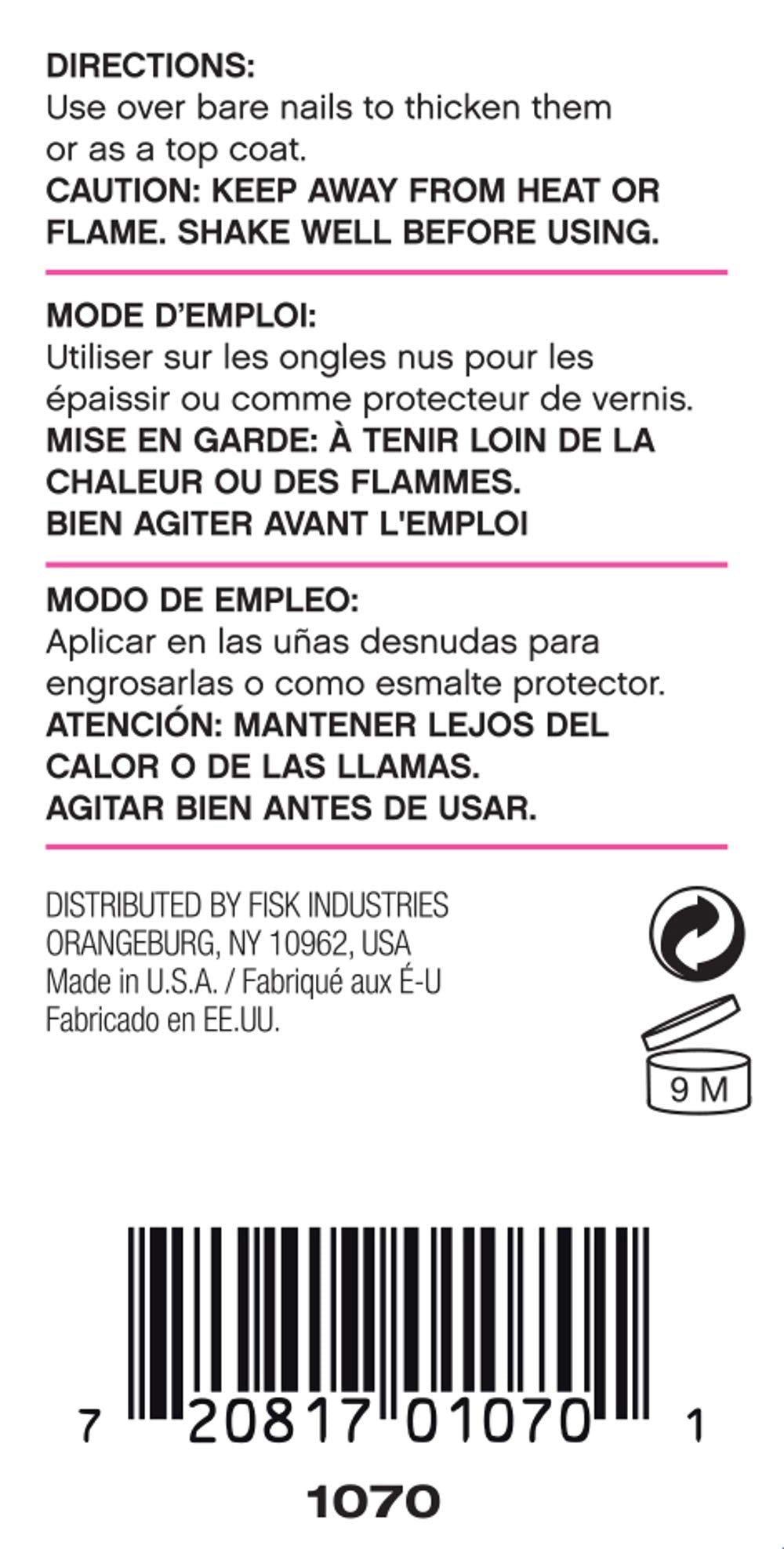 BARIELLE Clearly Noticeable Nail Thickener ayuda a uñas dañadas con vitaminas y proteínas.