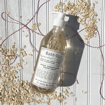 Fragancia ligera de leche y avena en jabón BARR-CO.