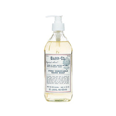 Jabón de manos BARR-CO natural con avena y vetiver; limpieza suave para la piel.