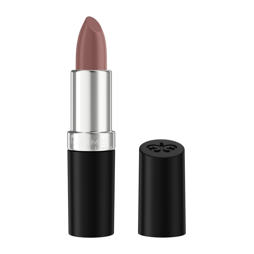 Rimmel Kate 008 barra de labios en empaque elegante, ideal para bolso.