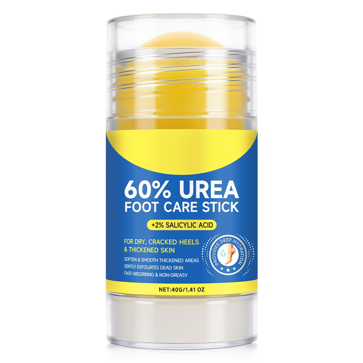 Barra de cuidado de pies con urea 60% para aplicación suave