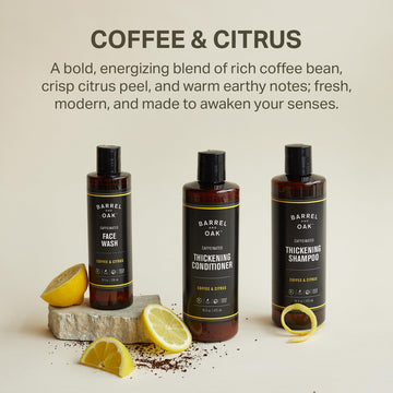 Barrel & Oak panthenol, hidratación ligera que deja el cabello suave.