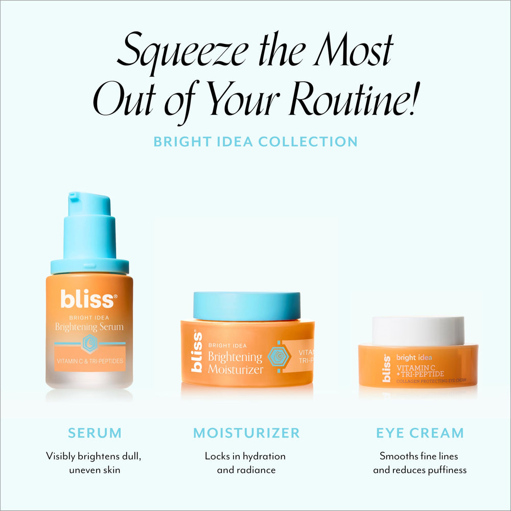 Barrière cutanée renforcée grâce au flacon Bliss Tri-Peptide.