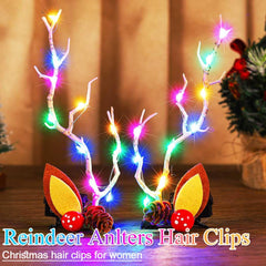 Bartosi brillos de luz en ramas navideñas para sesiones de fotos.