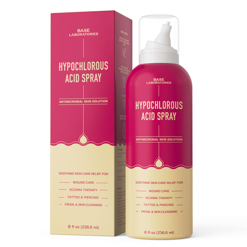 BASE LABORATORIES para acné y eczema, limpieza suave y confort