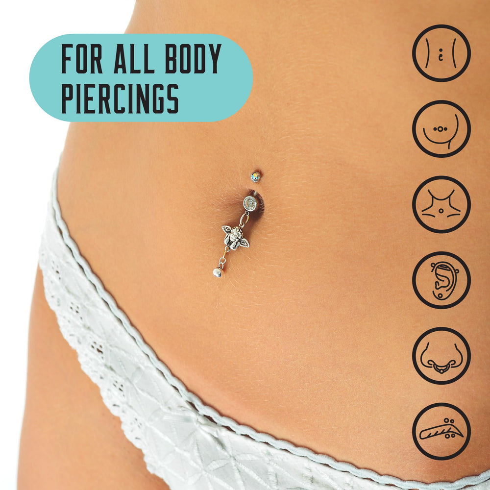 BASE LABORATORIES gotas cuidado piercing jojoba alivio suave