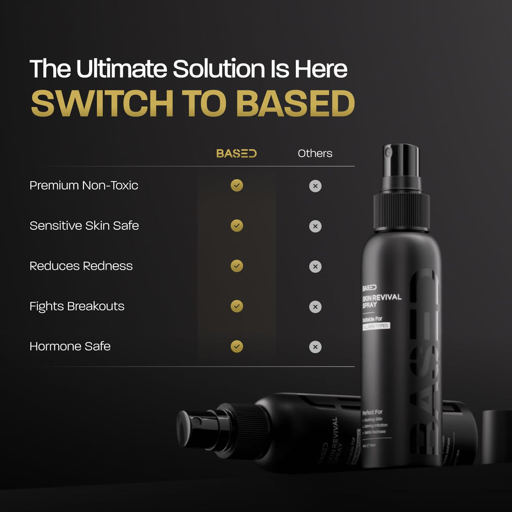 BASED BODYWORKS Skin Revival Spray: spray ligero para uso rápido sin enjuague.