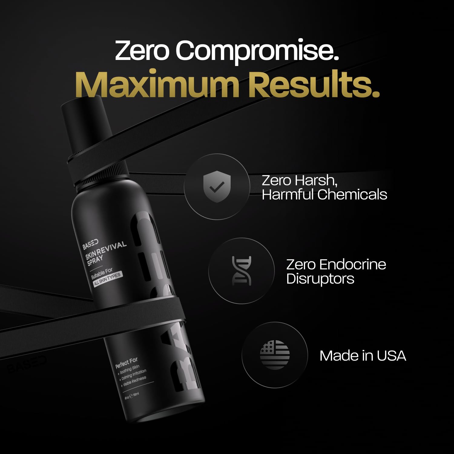 BASED BODYWORKS Skin Revival Spray: ideal para piel sensible con alivio suave.