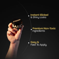 BASED Pomade pour hommes – texture crème facilitant l’application et le lissage précis.