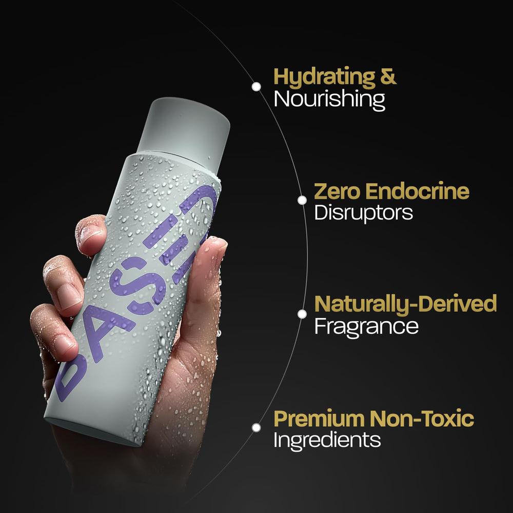 BASE D shampoing application sur cheveux pour nettoyage vivifiant