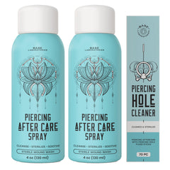 BASE LABORATORIES aerosol para piercings, uso diario para limpieza suave.