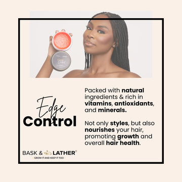 BASK & LATHER: cabello rizado sin frizz con fijación duradera.