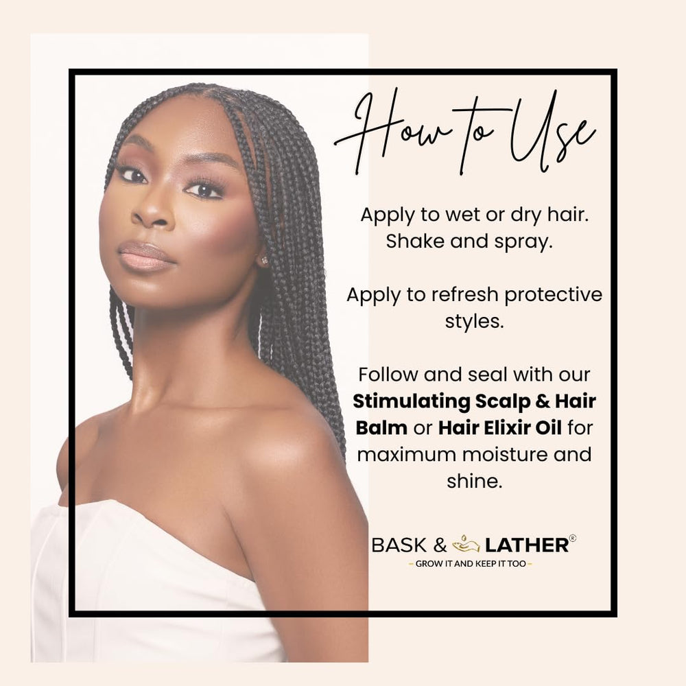 BASK & LATHER definidor de rizos con aceite de aguacate para brillo
