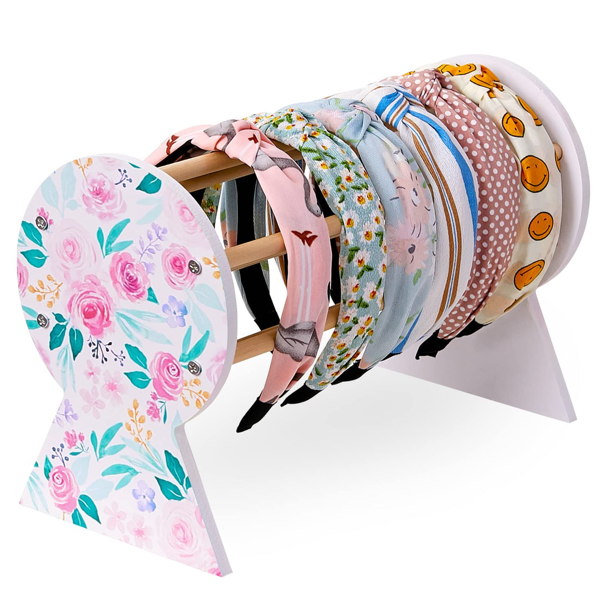 Basumee soporte diademas para niña, práctico para exhibir accesorios capilares.