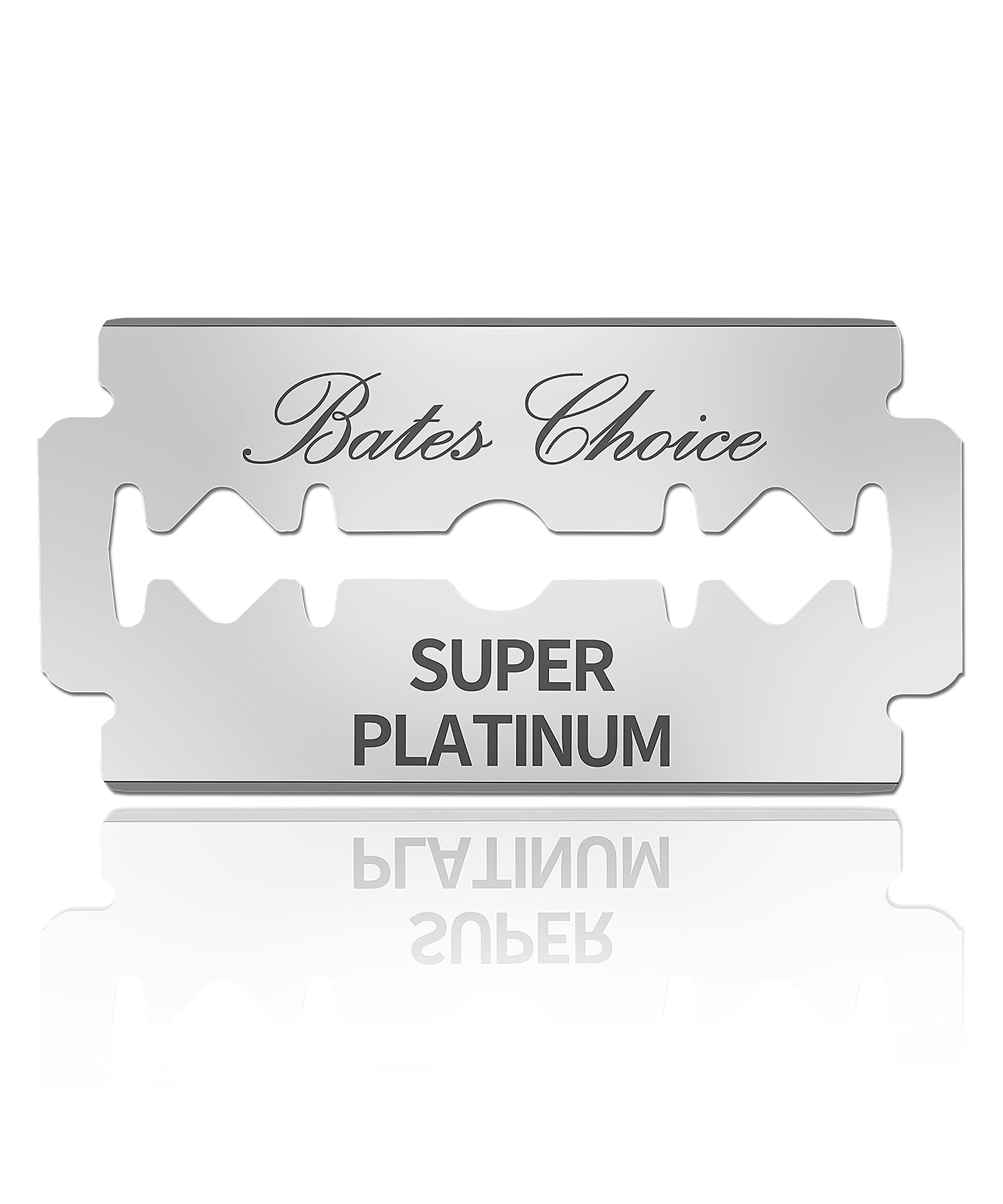Cuchillas Bates Choice de doble filo, paquete de 40 para afeitado cercano.